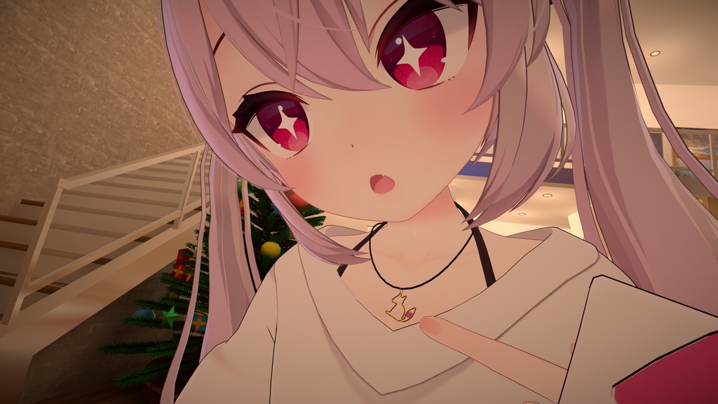 【VRChat想定】3Dモデル 「どうぶつネックレス」