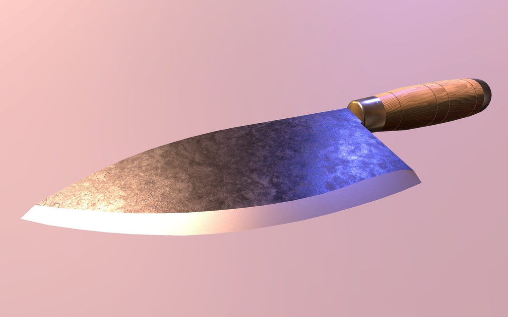 【VRChat想定】3Dモデル 世界の包丁〔東南アジアの時間泥棒系動画で使われてる包丁〕