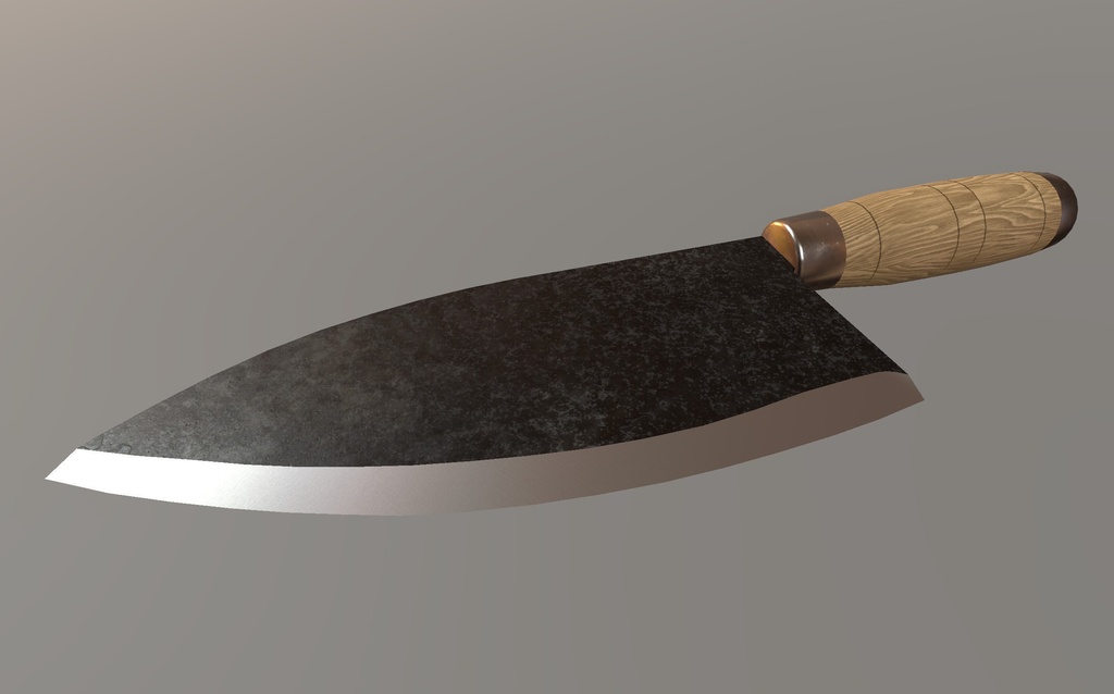 【VRChat想定】3Dモデル 世界の包丁〔東南アジアの時間泥棒系動画で使われてる包丁〕
