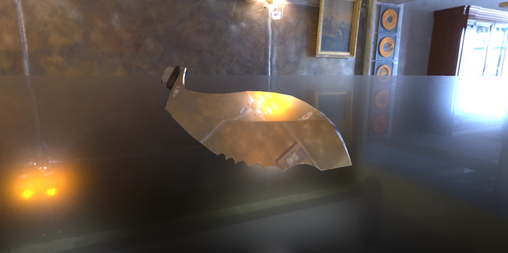 【VRChat想定】3Dモデル 世界の包丁〔ギコギコしなくても切れる包丁「Fukushima」〕