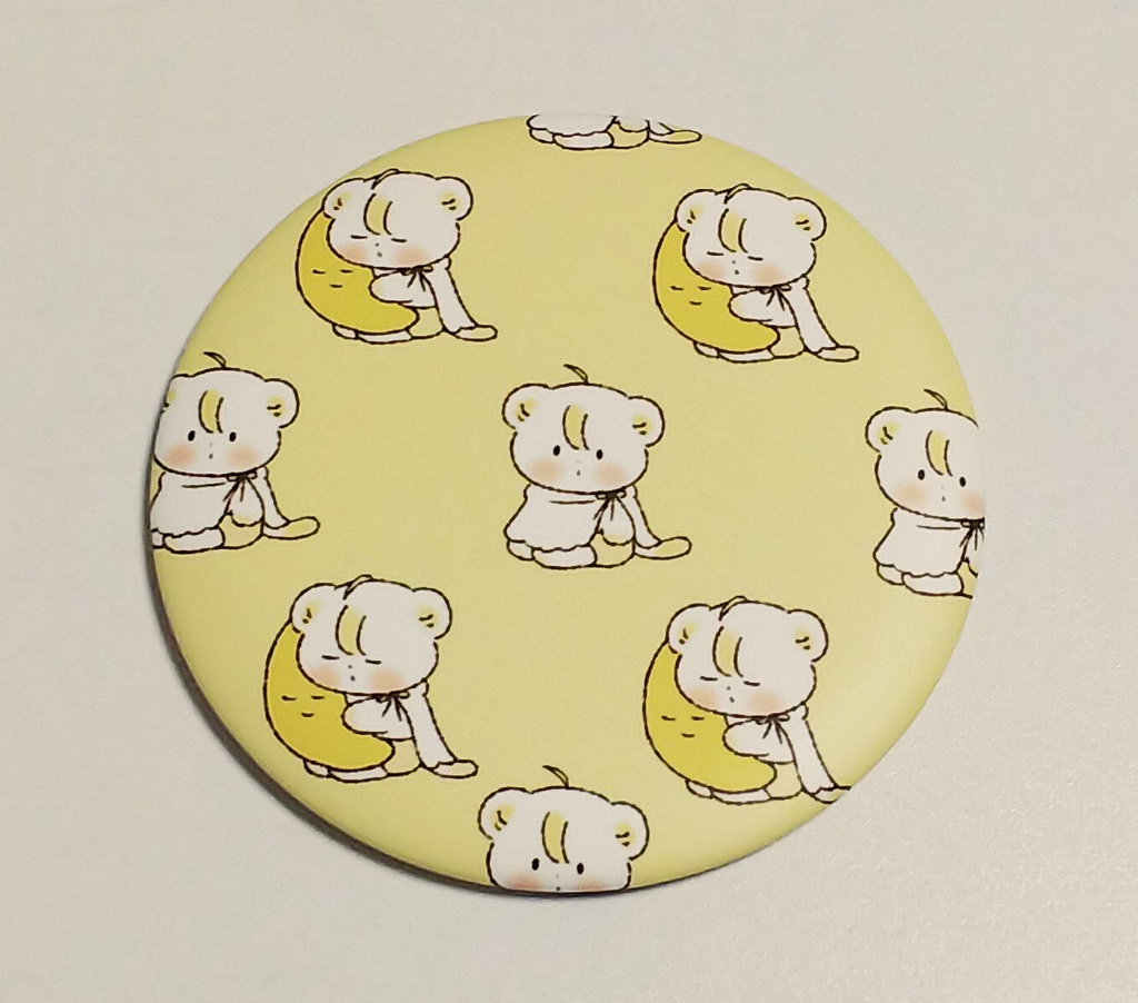 子ライオンの赤ちゃんば缶ミラー