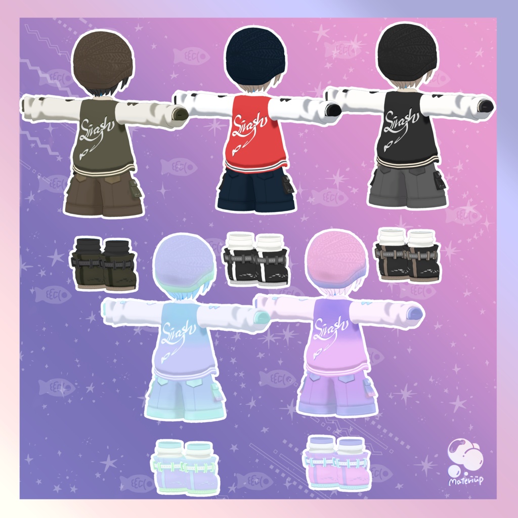 ‘‘SHIRASH‘‘『キプフェル』『まめひなた』対応のスタジャンコーデ! 帽子と髪型付き