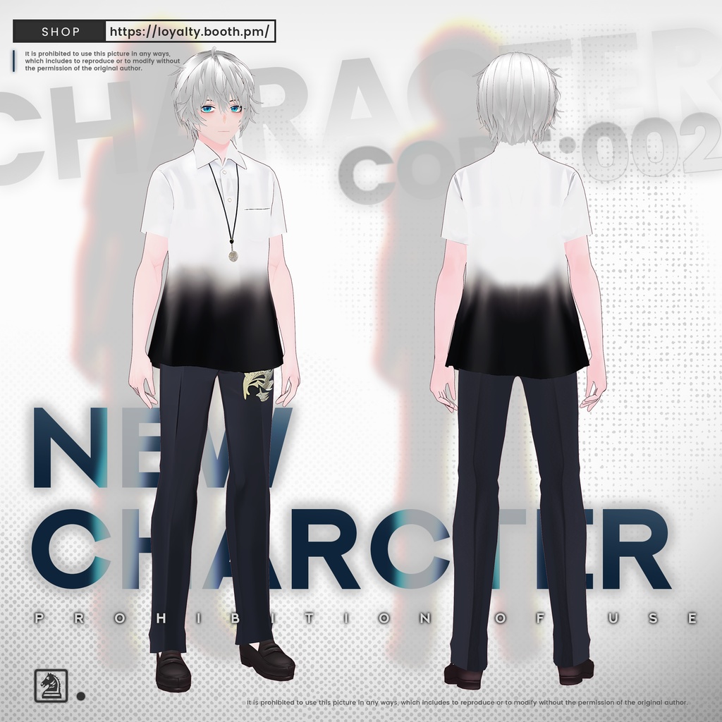 [Vroid] Boy outfit 002 / Gradient shirt