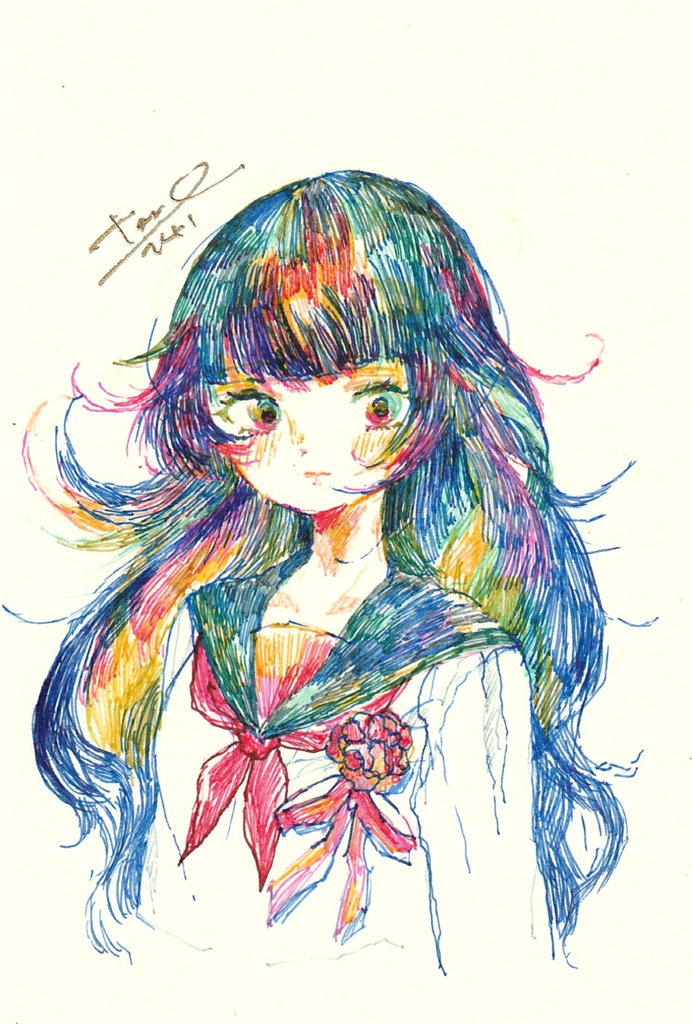 未額装原画「お別れの日」