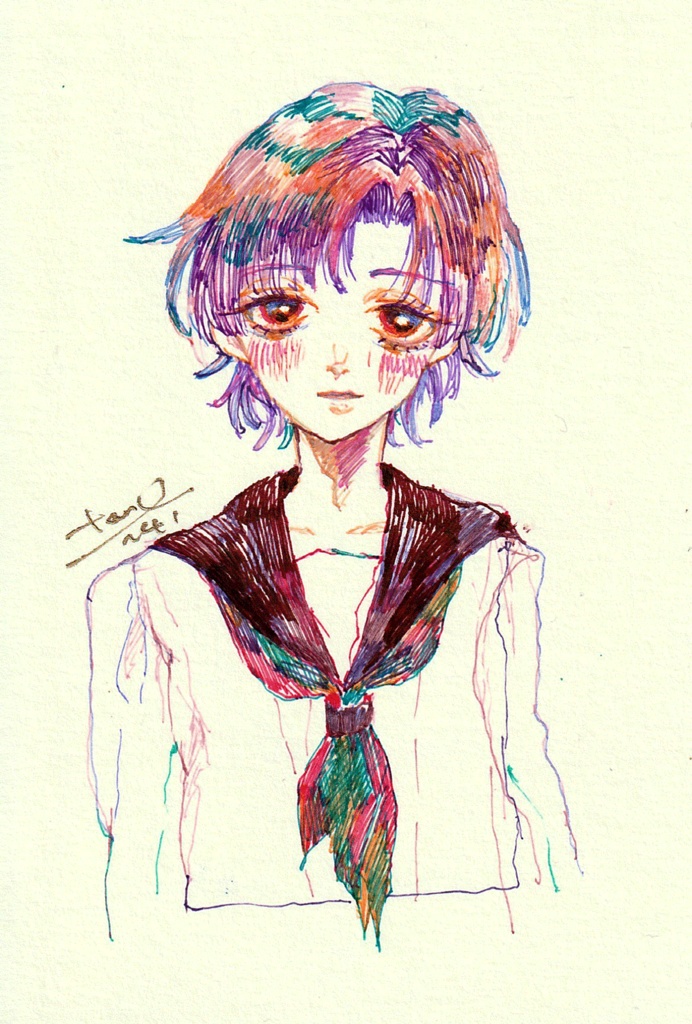 未額装原画「あこがれ」