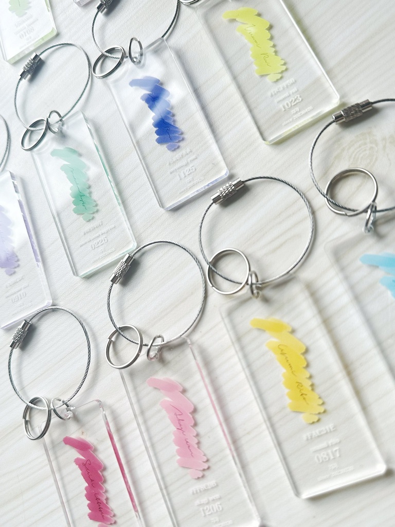  [color chart acrylic key chain]【１】