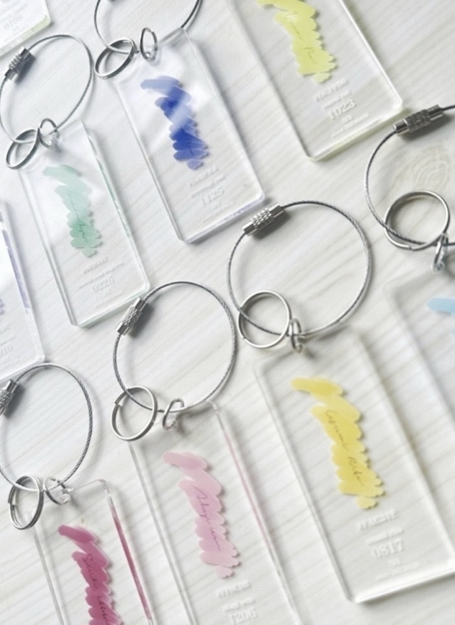 [color chart acrylic key chain]【B】