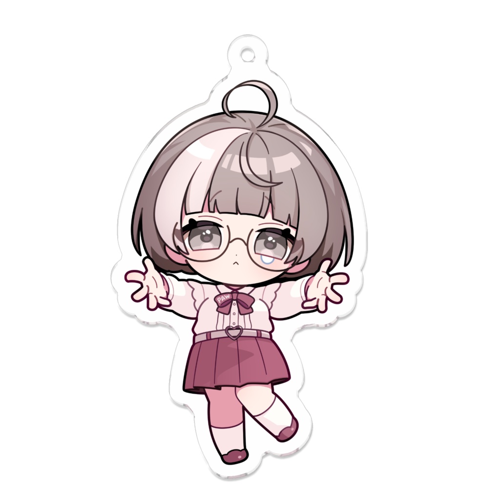 ミニぱうのアクリルキーホルダー（悲ぱう）