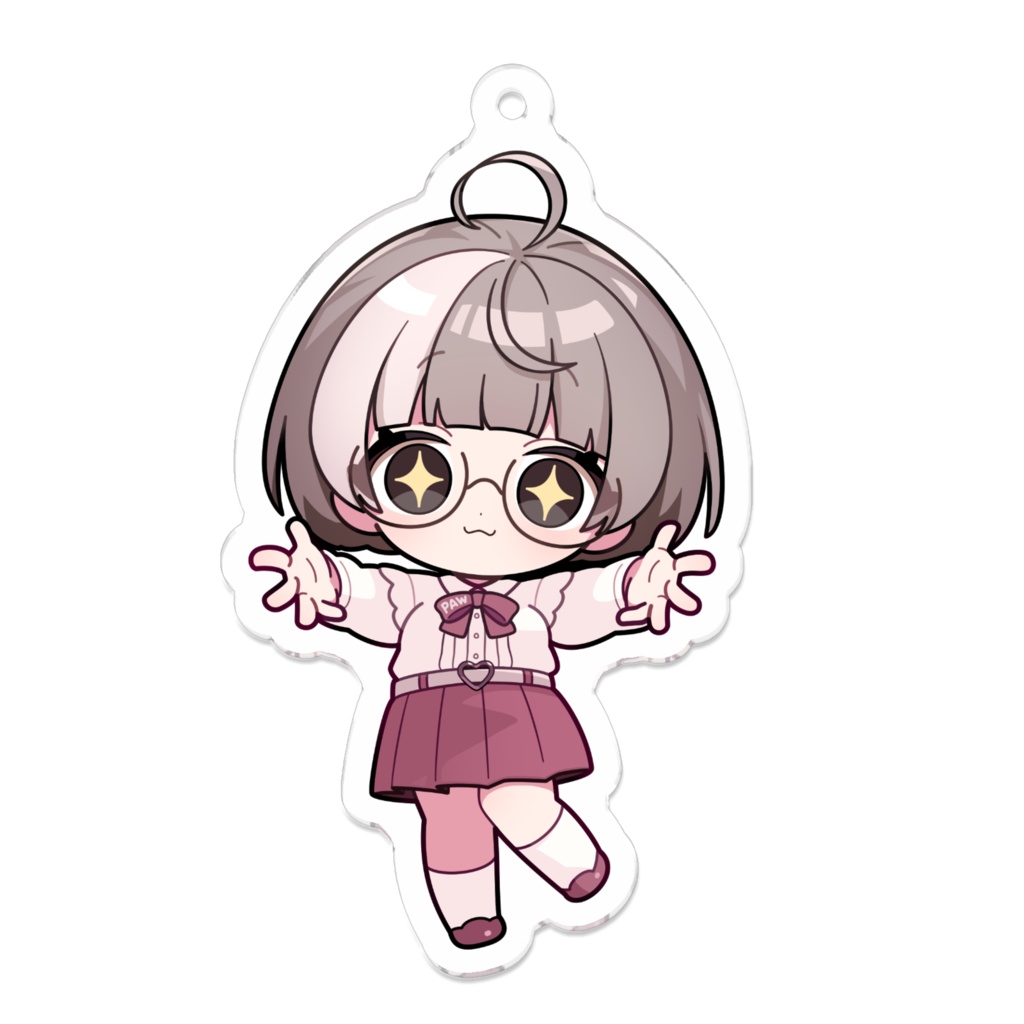 ミニぱうのアクリルキーホルダー（わくわくぱう）