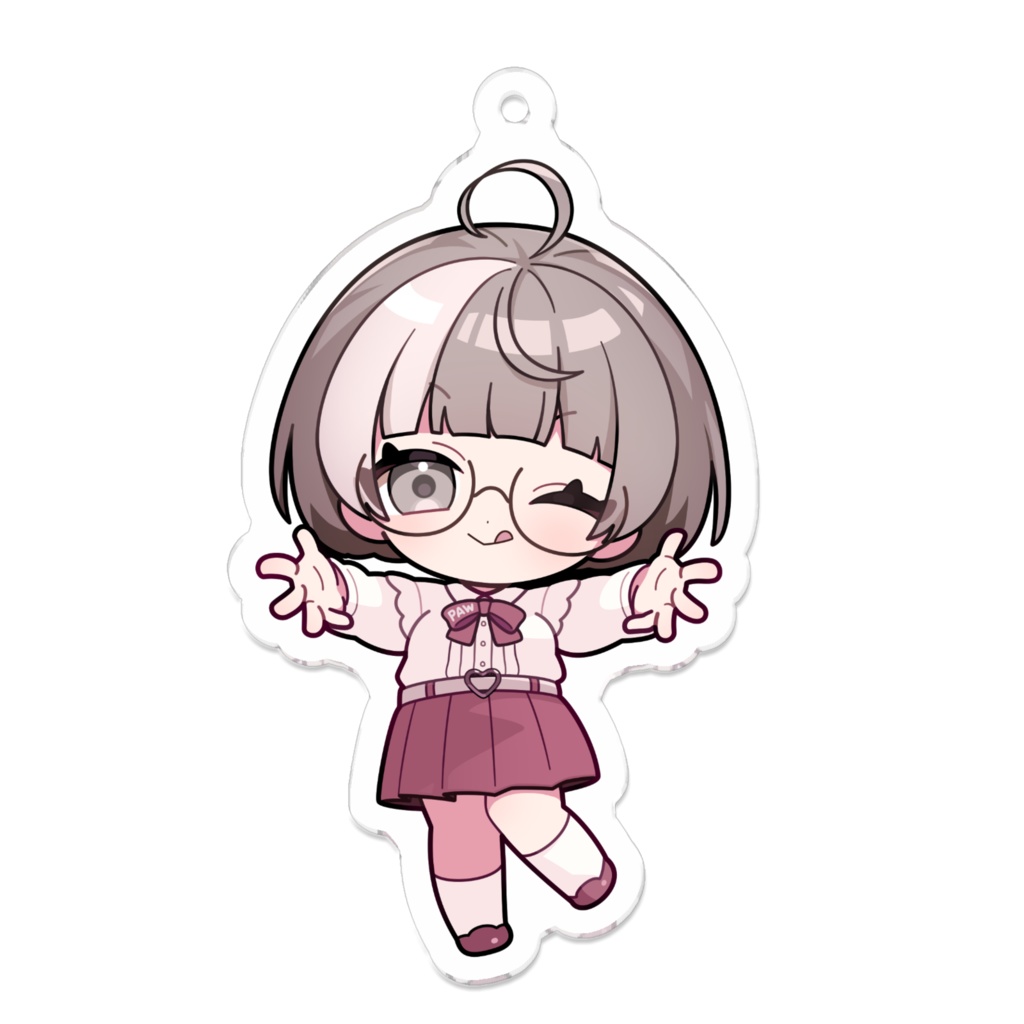 ミニぱうのアクリルキーホルダー(てへぱう)