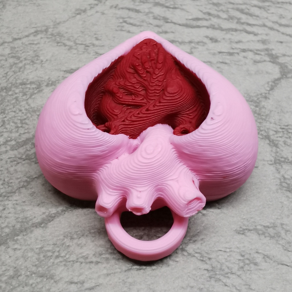 オープンハート ペンダントトップ