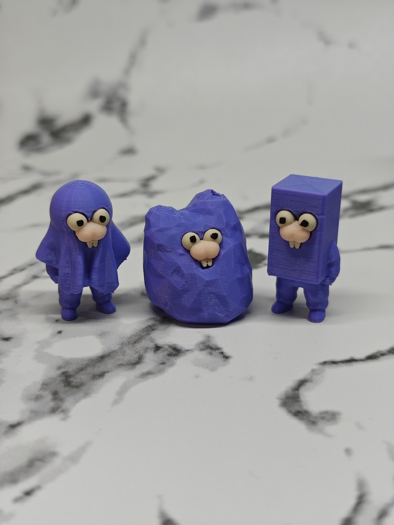 めりこまないげっ歯類と俺2体