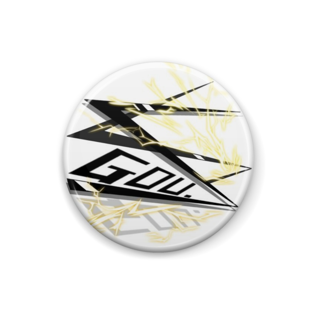 【御雷ゴウ】ロゴ缶バッジ【受注】