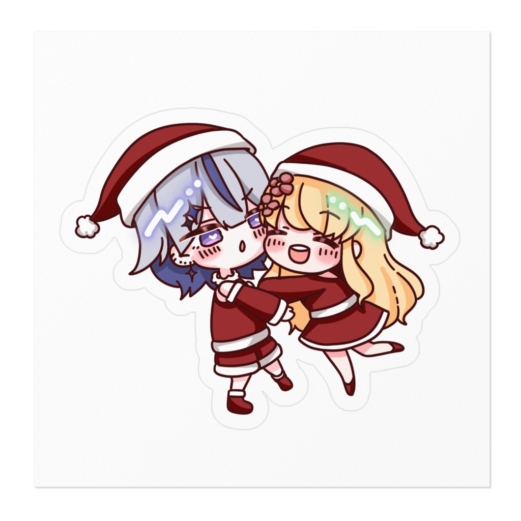 【まないと】クリスマス記念ステッカー SDキャラ