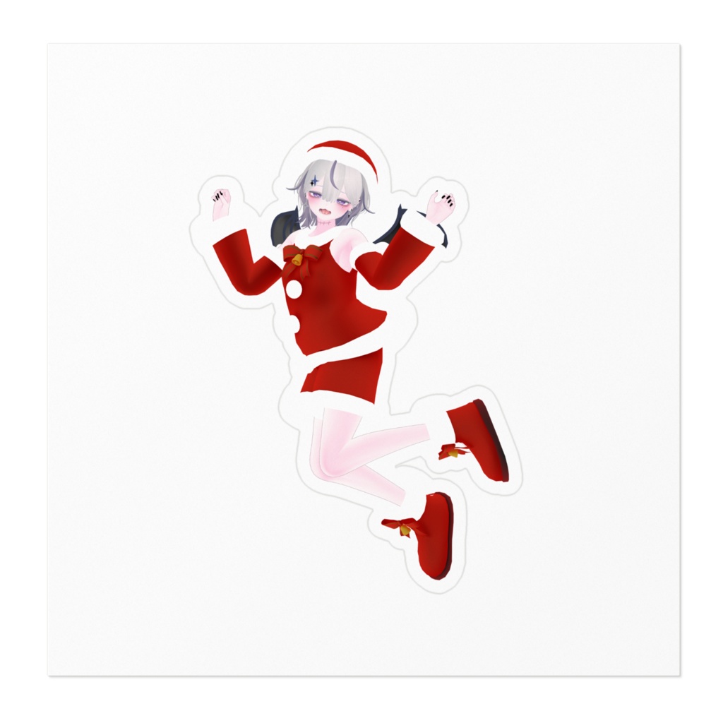 【まないと】クリスマス記念ステッカー 夜闇ないと3D