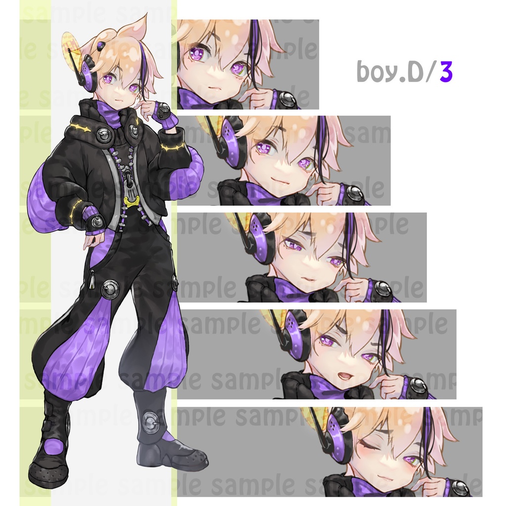 【立ち絵】少年素材/衣装4タイプ