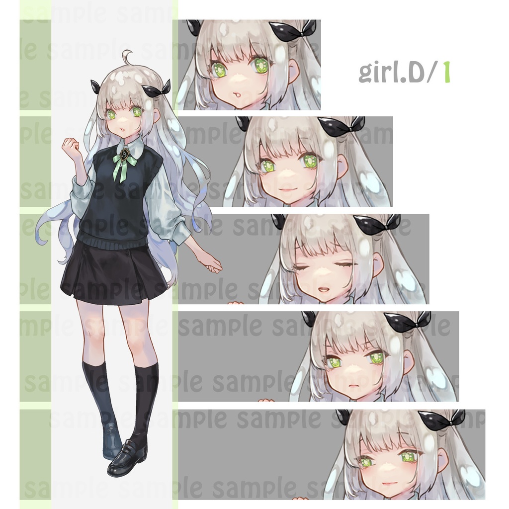 【立ち絵】少女素材/衣装4タイプ