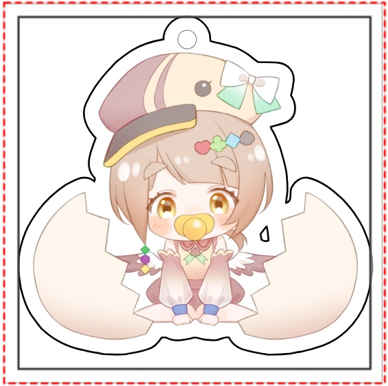 【出産記念㊗】赤ちゃんアクリルキーホルダー【完全受注販売】