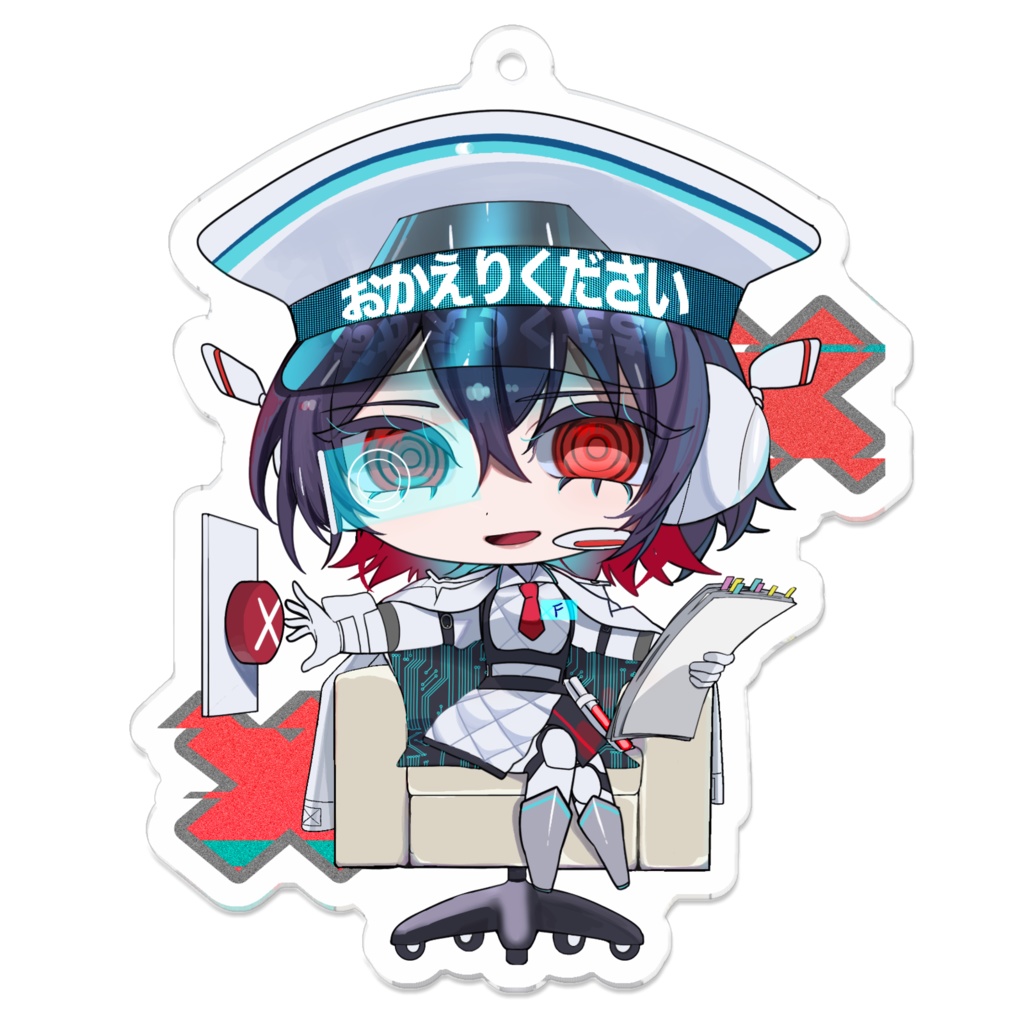 入国検査官001-フィーメル　アクリルキーホルダー