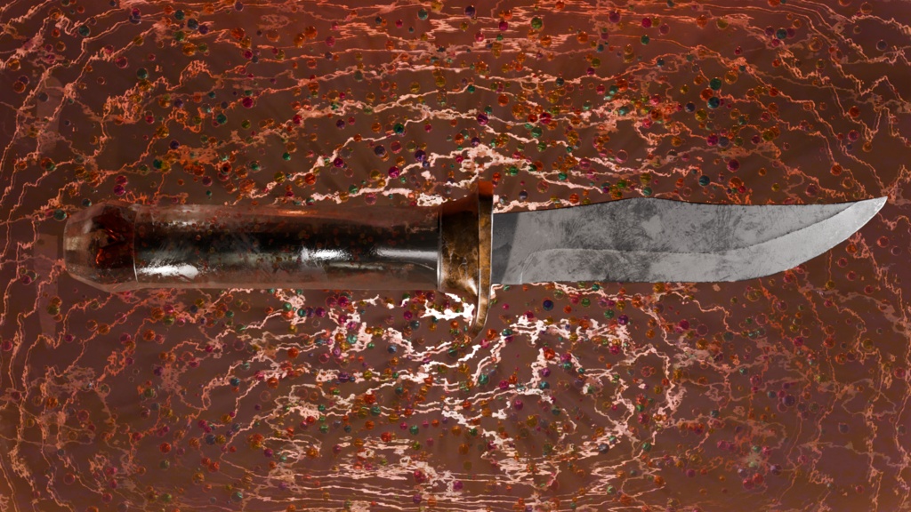 Carbonated soviet Bowie knife