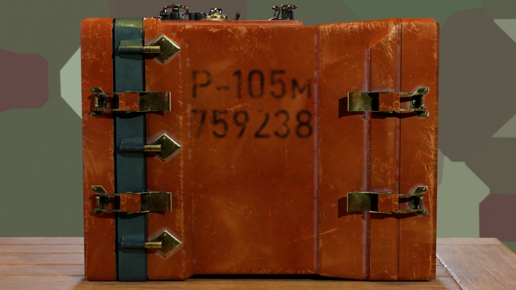 Soviet Radio Station R-105M — Game-Ready Asset (VRChat / VRM Optimized)