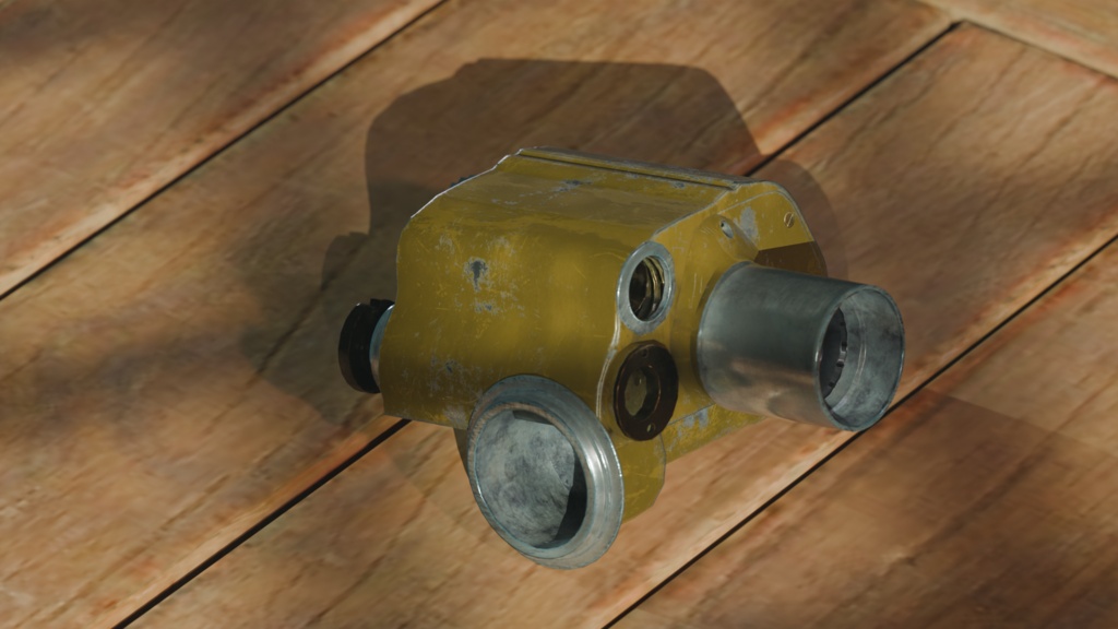 Soviet Artillery Monocular PAB-2M — Game-Ready Asset (VRChat / VRM Optimized)
