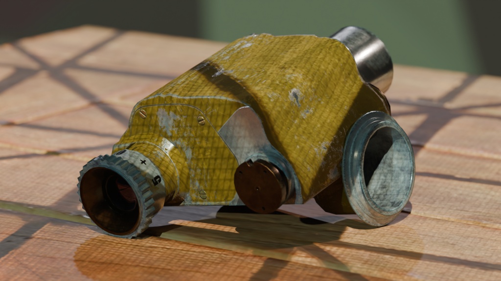 Soviet Artillery Monocular PAB-2M — Game-Ready Asset (VRChat / VRM Optimized)