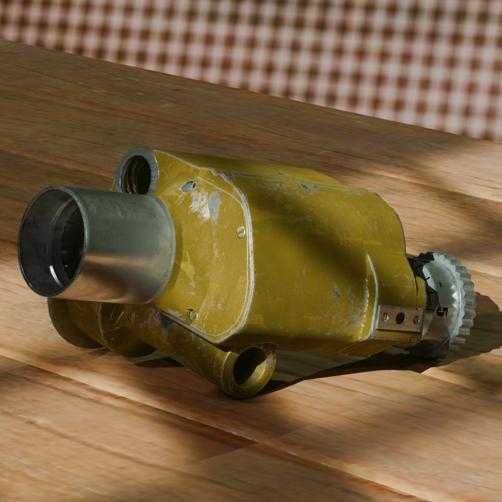 Soviet Artillery Monocular PAB-2M — Game-Ready Asset (VRChat / VRM Optimized)