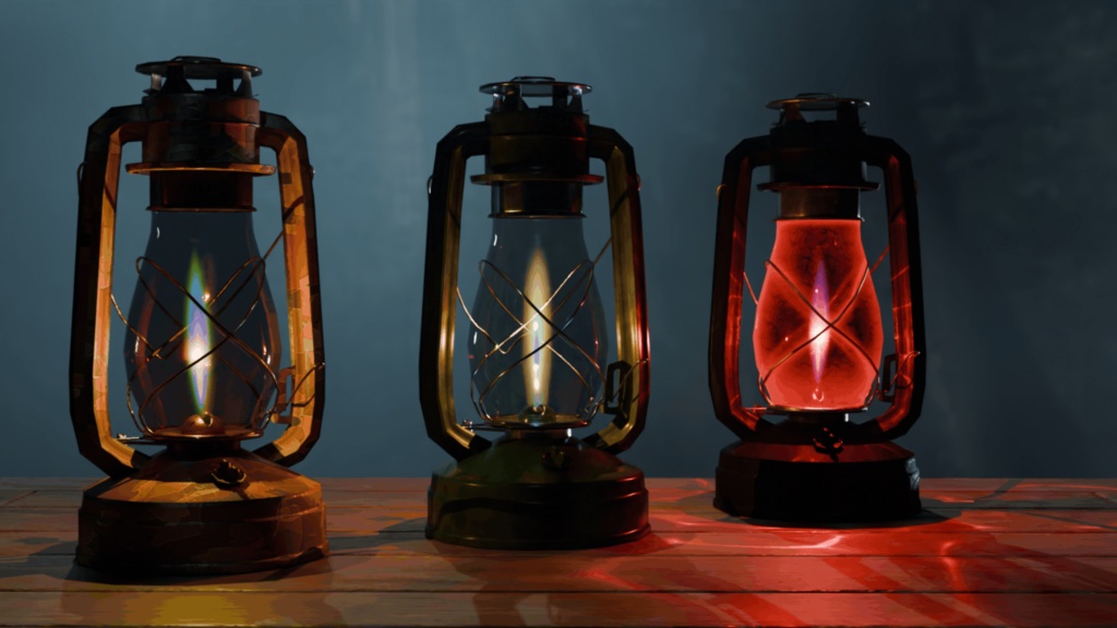Kerosene Lantern Pack (MK-1) - Game-Ready Asset (VRChat / VRM Optimized)