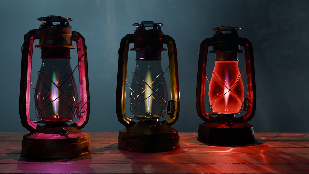 Kerosene Lantern Pack (MK-1) - Game-Ready Asset (VRChat / VRM Optimized)