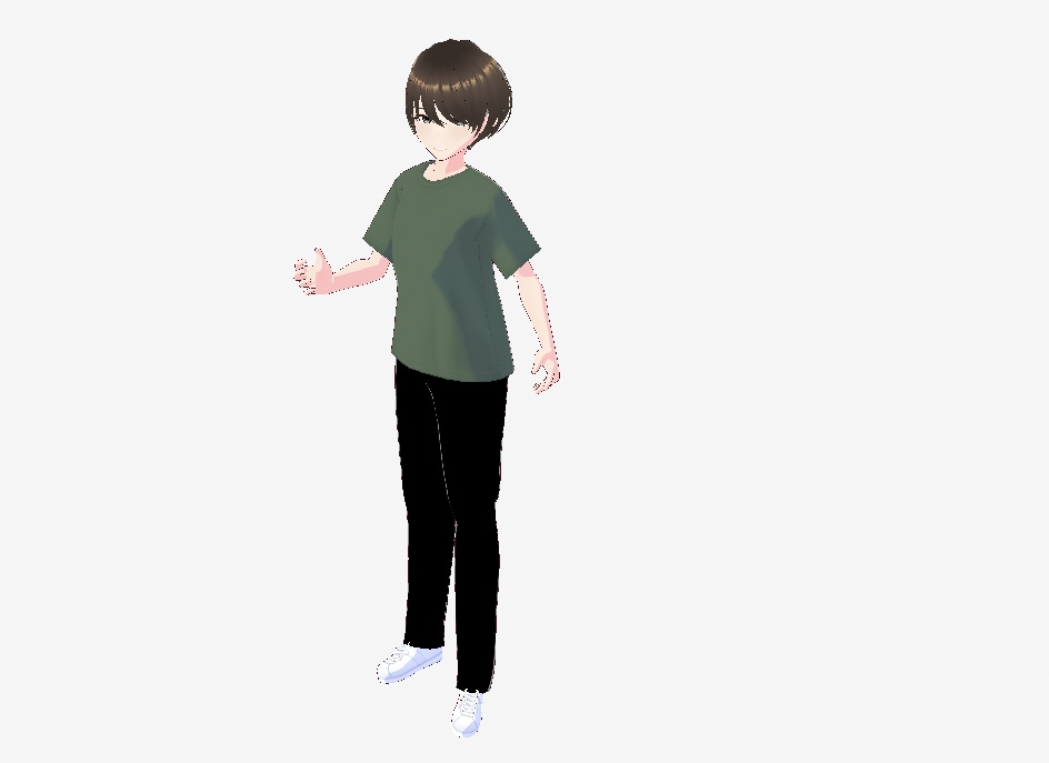 【.vroid】街ですれ違いそうな清楚系美人モデル(衣装・髪型差分付き)