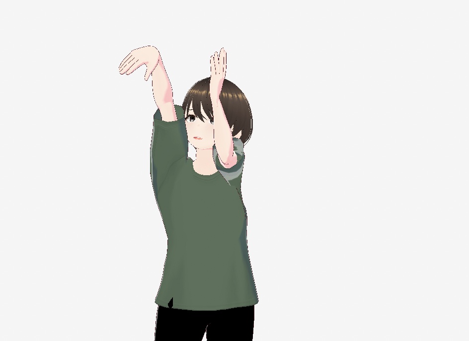 【.vroid】街ですれ違いそうな清楚系美人モデル(衣装・髪型差分付き)
