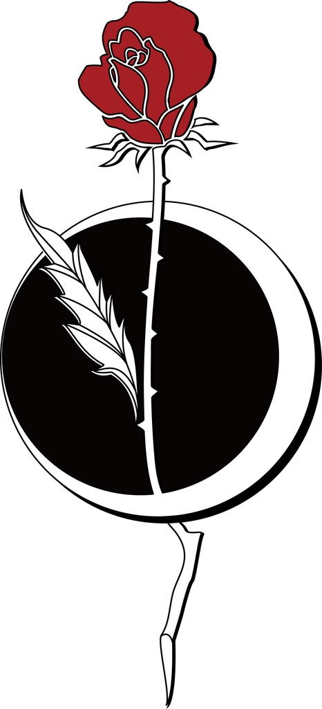 薔薇の一輪挿し iPhoneケース