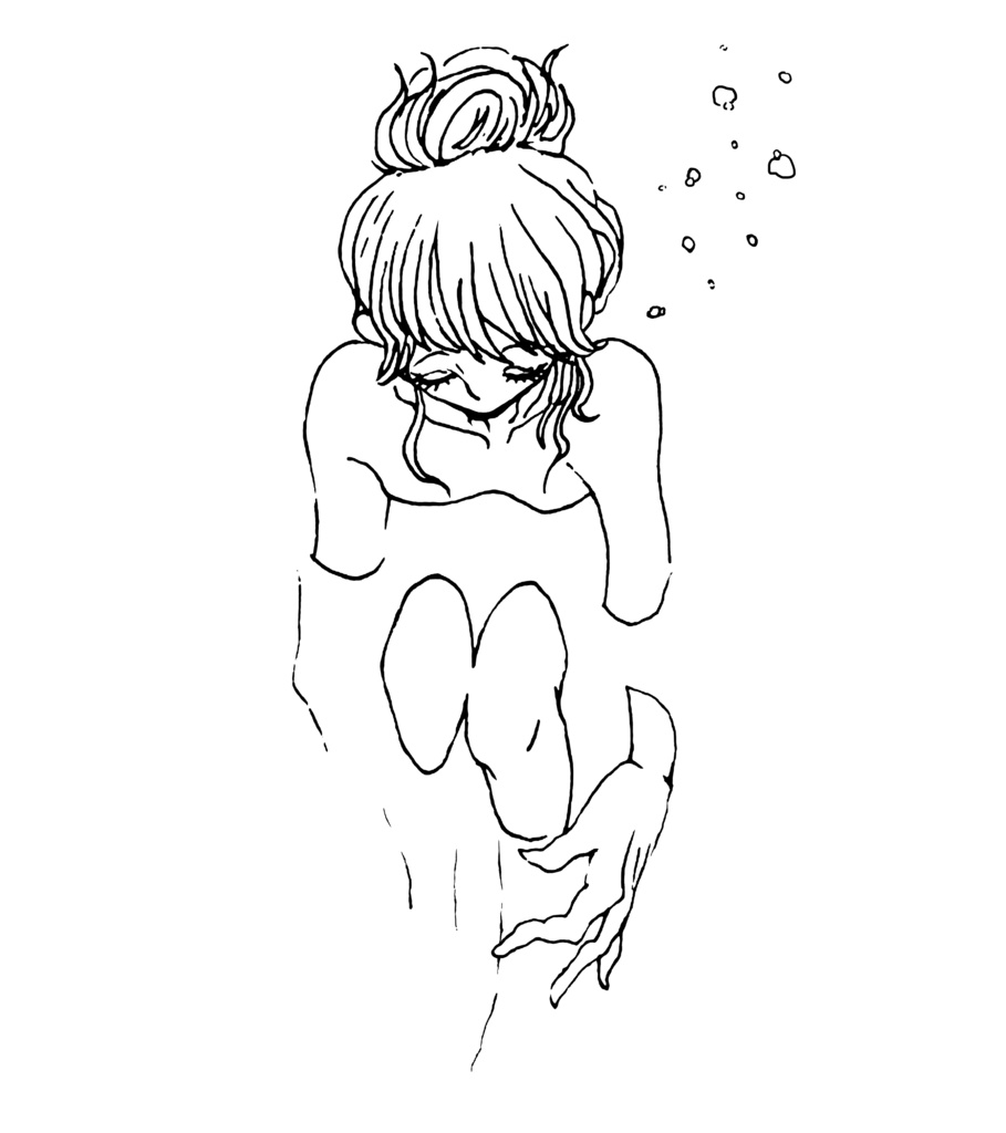 君に浸るTシャツ Navy