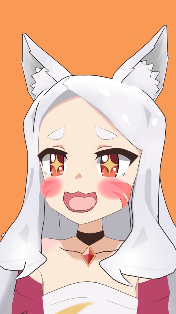 Shiro 3D Model From 世話やきキツネの仙狐さん