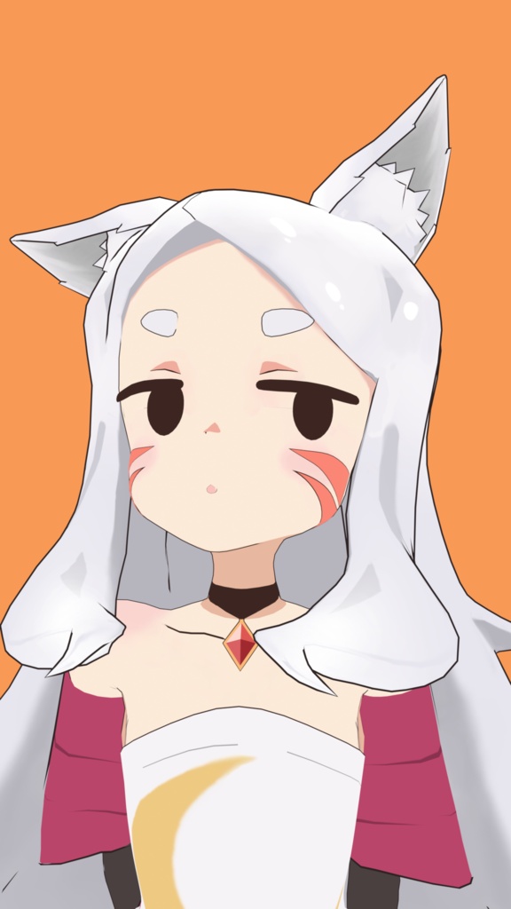 Shiro 3D Model From 世話やきキツネの仙狐さん