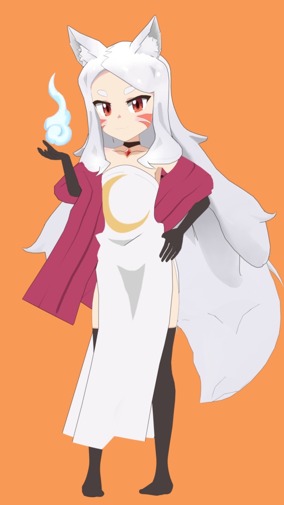 Shiro 3D Model From 世話やきキツネの仙狐さん