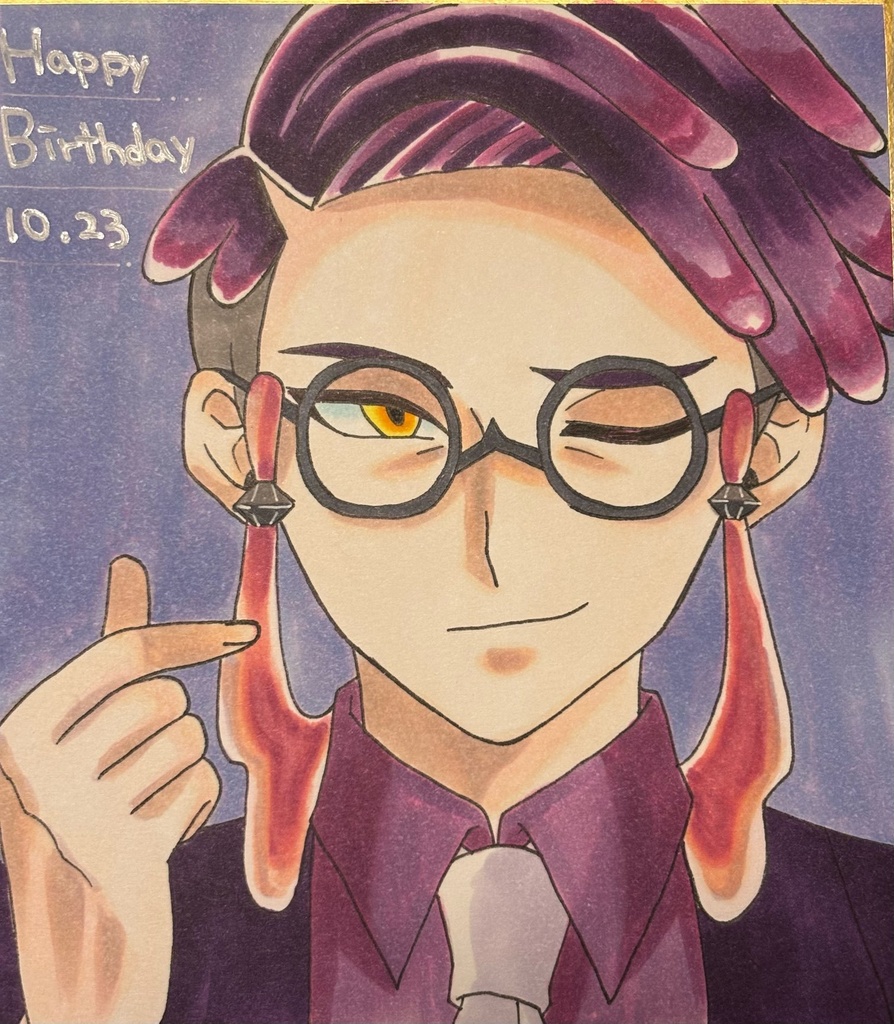 オーダー色紙(寸松庵サイズ)