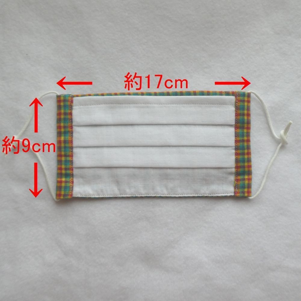 大人用布マスク☆ノーズワイヤー/フィルターポケット付☆綿100%