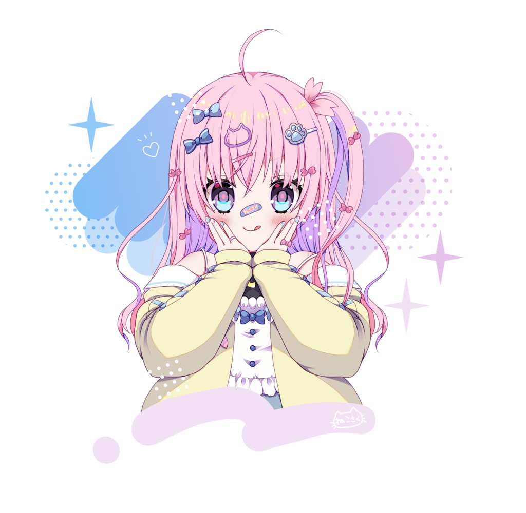 ねこさく1.5周年記念Tシャツ