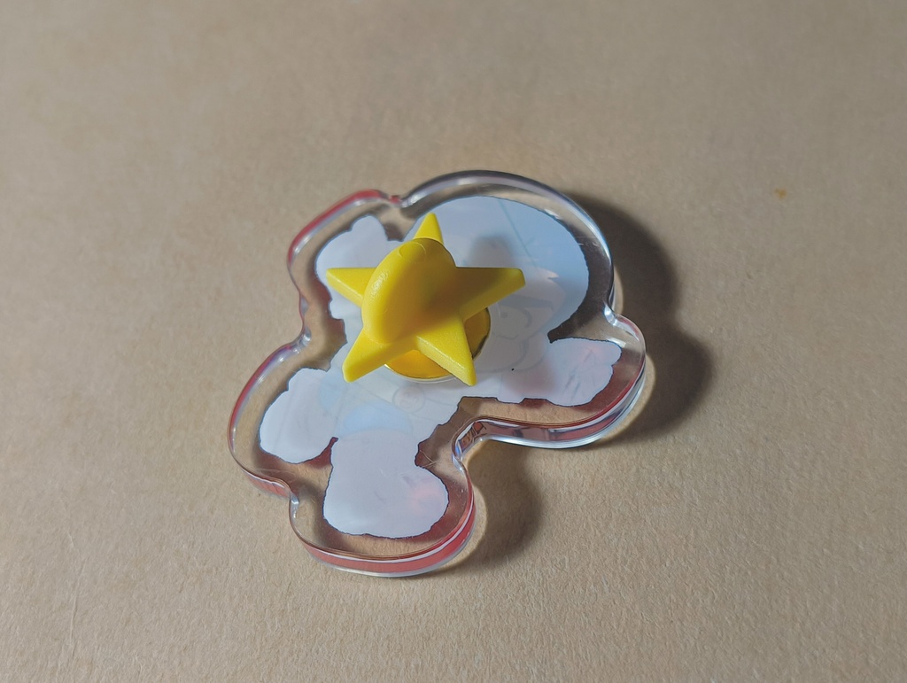 ピンチャンのアクリルピンズ