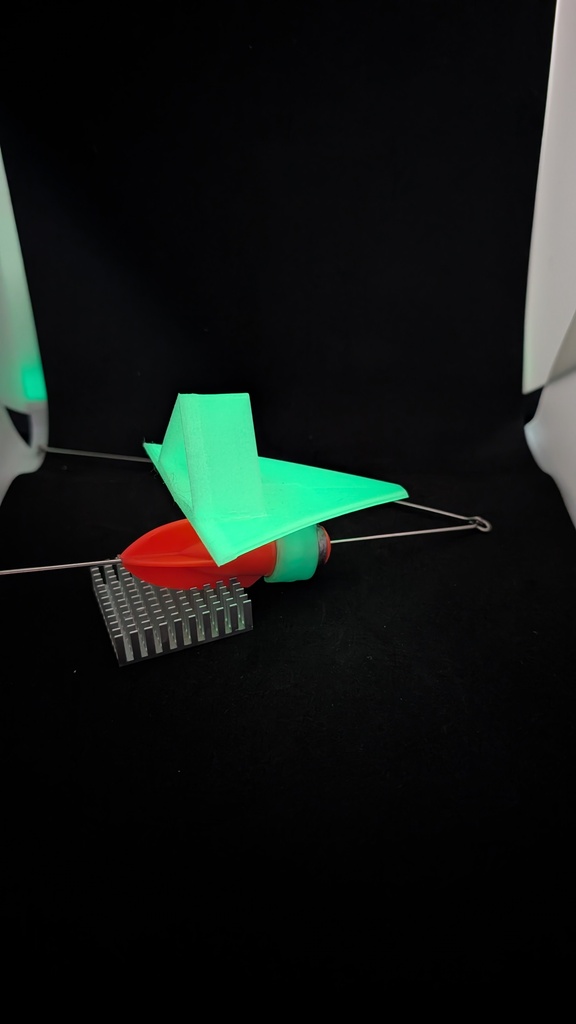 【お得な2種セット】3Dプリンタ製 遠投滑空ギア「トビウオ天秤(60g)」【デルタ翼&グライダーセット】
