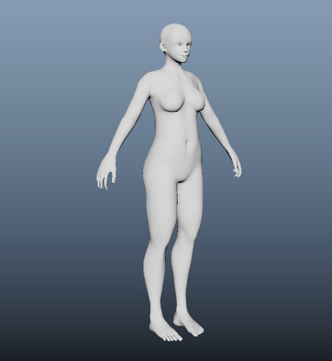 女性素体モデル