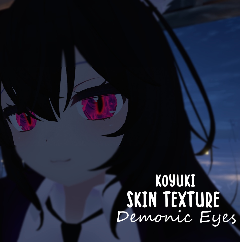 狐雪ちゃん専用】肌テクスチャ素材 悪魔の目/ Koyuki Skin texture