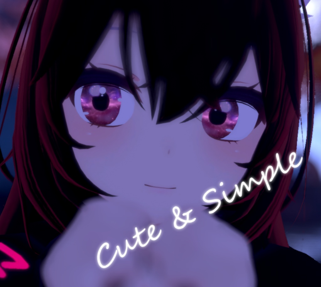 【狐雪ちゃん専用】小雪肌の質感ギャラクシーアイズ / Koyuki Skin Texture Galaxy Eyes - VRChat / Unity