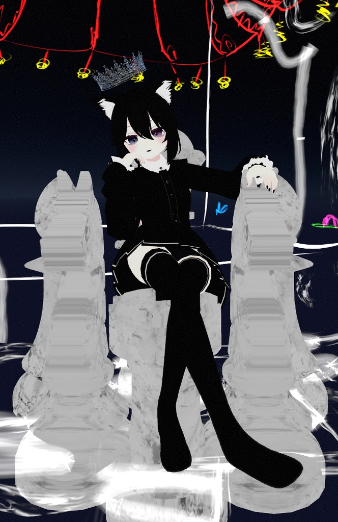 【VRChat】チェスの王座のアニメーション - Throne of Chess Animation