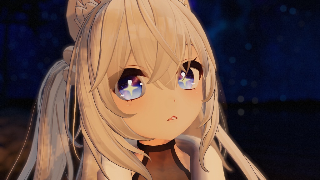 【狐雪ちゃん専用】銀河の目 肌の質感 / Koyuki Skin texture Galaxy Eyes