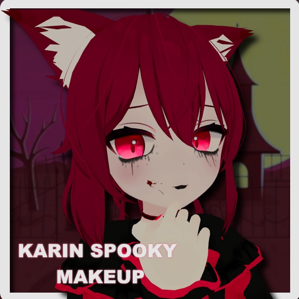 【Karin】Halloween Makeup + Eyes Texture /【カリン】ハロウィーン・メイク+瞳の質感