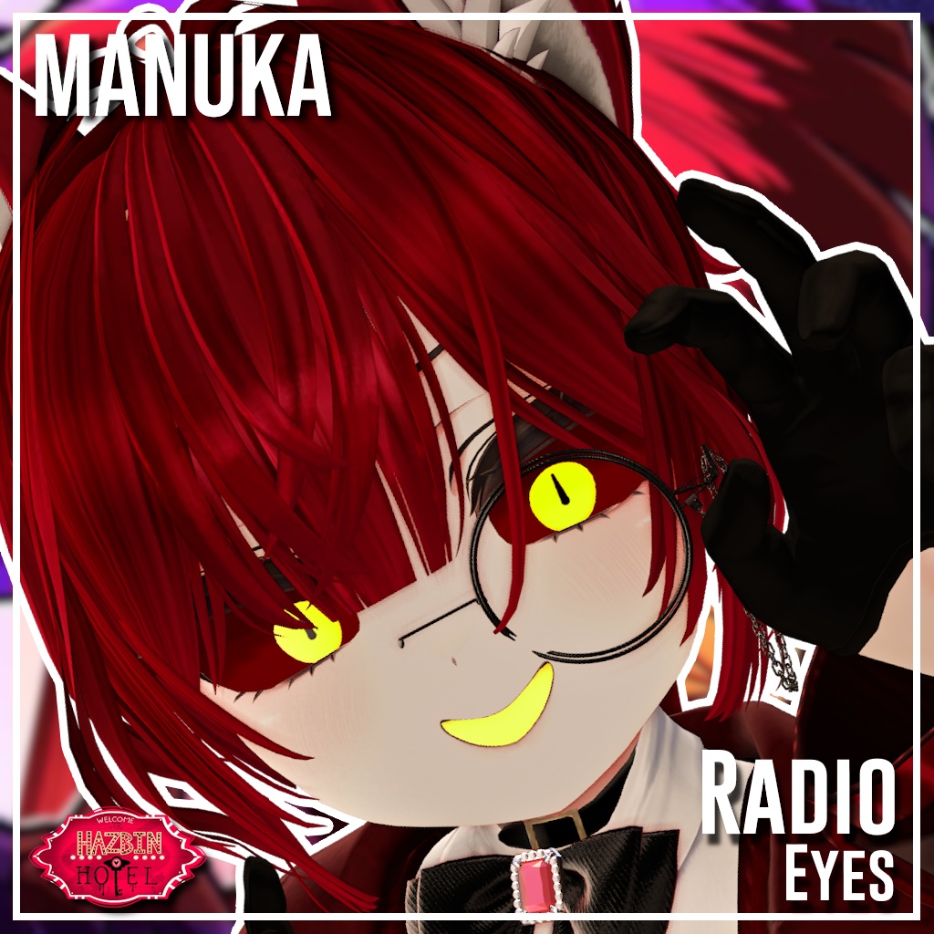 Alastor Makeup Texture & Body for Manuka (Radio Demon) | マヌカ アラスター メイクアップ テクスチャー フェイス&ボディ (ラジオ・デーモン)