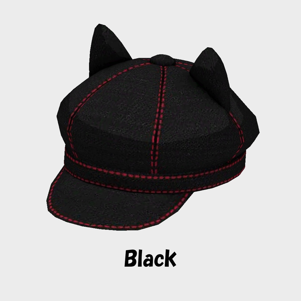 猫耳キャスケット デニム